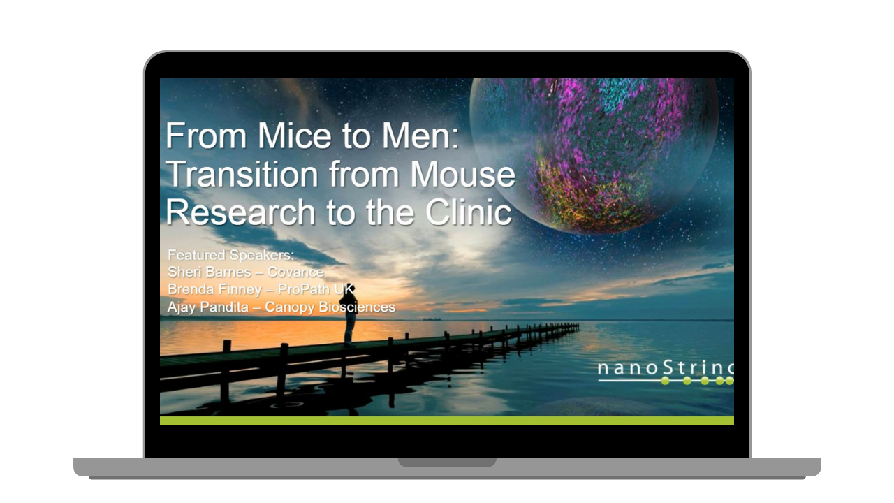 From Mice to Men Webinar Laptop Screen